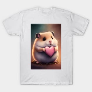 Hamster with Heart T-Shirt